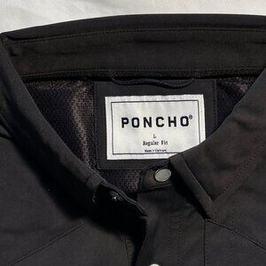 Poncho Men's Classic Black Button Down Shirt